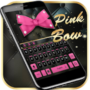 Luxury Pink bow Keyboard Theme  Icon