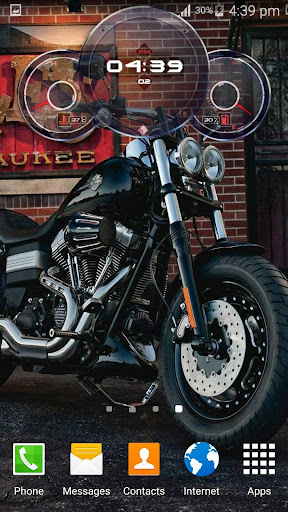 Superbike Clock Wallpaper HD