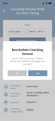 The RealCoaching Screen 2