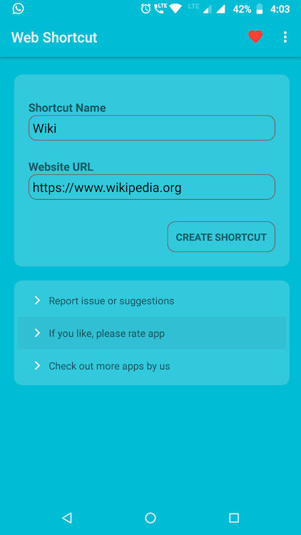 Website Shortcut -URL Shortcut - 1.8 - (Android)