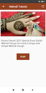 Mehndi Design Tutorial Videos