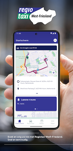 Android application Regiotaxi West-Friesland screenshort