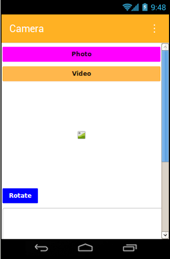 Android application Camera screenshort