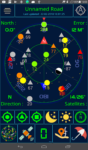 Android application GPS status & Weather screenshort