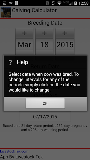 Calving Calculator screenshot 9