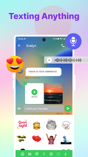 Color SMS: Message & Messenger Screen 2