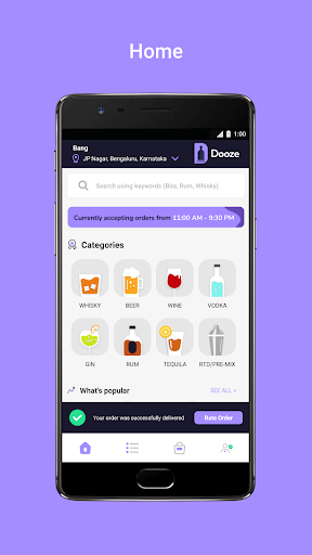 Dooze: Booze Delivered Screenshot 2 - AppWisp.com