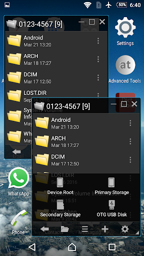 Floating File Manager Screen 2