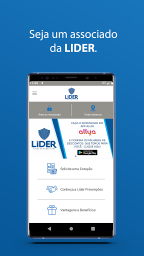 Android application Líder Prevenções screenshort