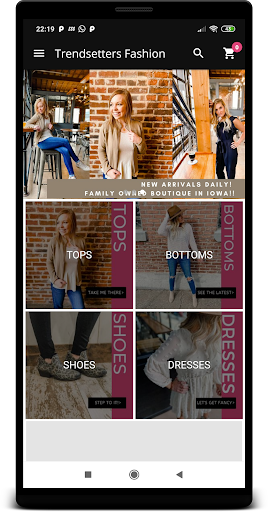 Android application Trendsetters screenshort