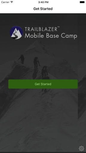 Android application Trail Blazer Mobile Base Camp screenshort