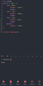 Captura de Pantalla 4 JavaScript Editor android