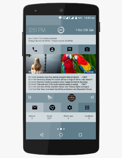 Android application K4 KLWP Preset screenshort