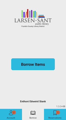 Android application Larsen-Sant Library screenshort
