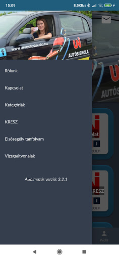 Uni Autósiskola Screen 2