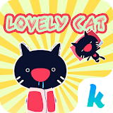 Kika Lovely Cat Sticker Gif icon