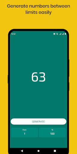 Random Number Generator Screen 2