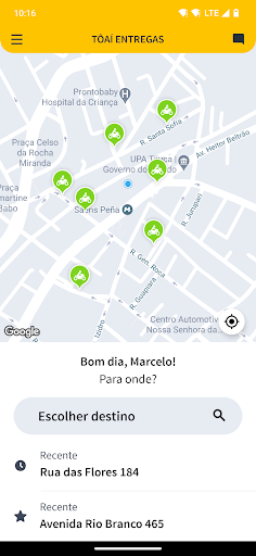 Android application Tôaí Entregas screenshort