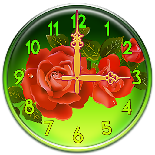Roses Clock Widget  Icon
