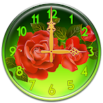 Roses Clock Widget Apk