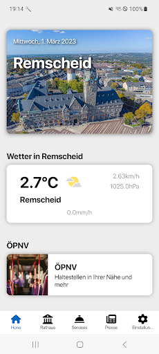 Android application Stadt Remscheid screenshort