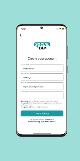 Social Tap Screen 2
