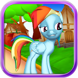 Little Cute Horse Run - 3D Kid icon
