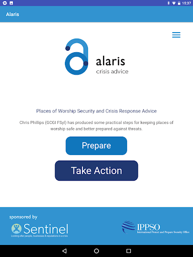 Android application Alaris screenshort