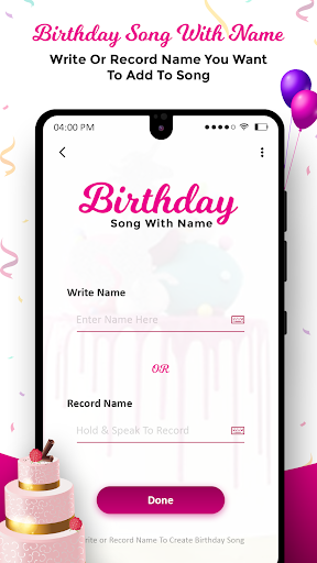 Birthday Song with Name Screen 2