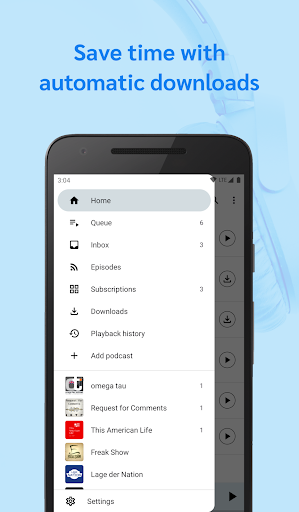 Screenshot of AntennaPod