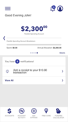 ThrivePass Pre-Tax Accounts Screen 3