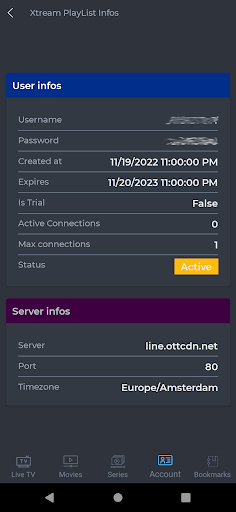 IPTV XTREAM PLAYER pro