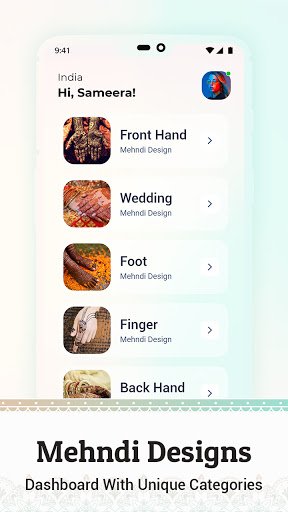 Android application Mehndi Design 2024 screenshort