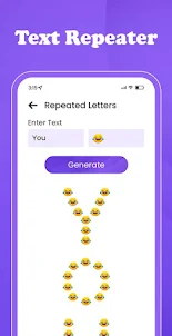 Text & Emoji Repeater