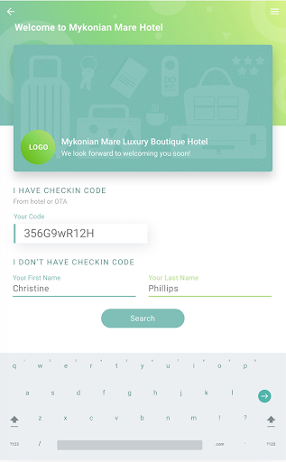 Android application Airhost Checkin screenshort