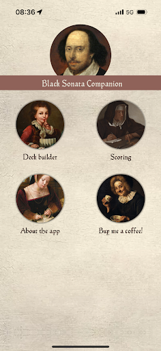 Android application Black Sonata Companion screenshort