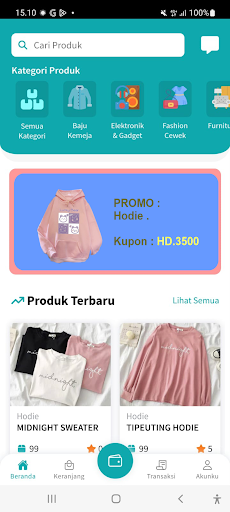 Android application KONVEKSI DIGITAL screenshort