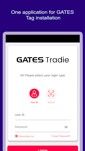 Android application GATES Tradie screenshort