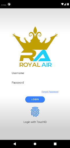 Android application Royal Air screenshort