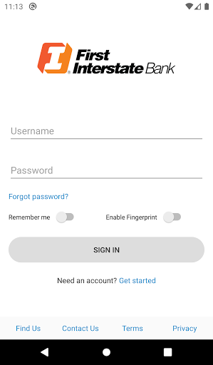 Android application First Interstate Debit Manager screenshort