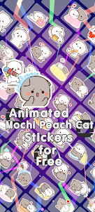 Mochi Peach Cat Stickers