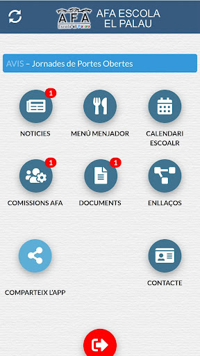 Android application AFA ESCOLA EL PALAU screenshort