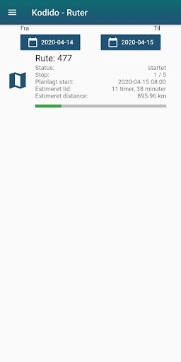 Diroto driver app Screen 2