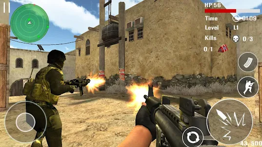 Baixe FPS Strike 3D: Jogo de Tiro On no PC