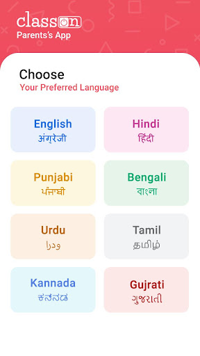 Class ON - Parents App Screen 2