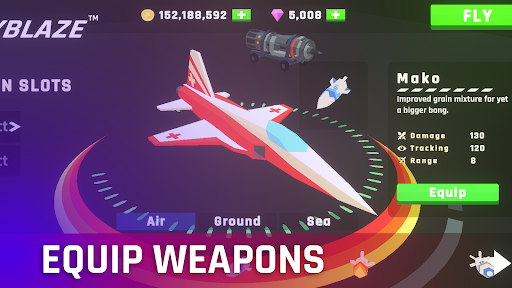 Android application Skyblaze: Air Combat screenshort