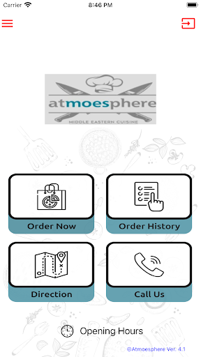 Android application ATMOESPHERE screenshort