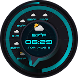 Clock Widgets With Weather icon