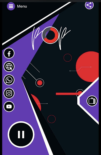 Android application Rádio Pop screenshort