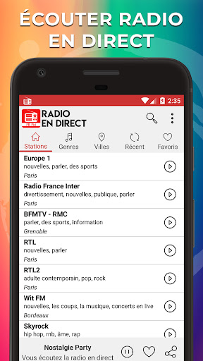 Radio en ligne France: Live FM Screen 2